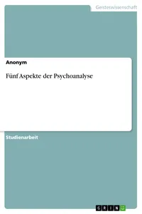Fünf Aspekte der Psychoanalyse_cover