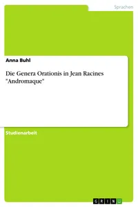 Die Genera Orationis in Jean Racines "Andromaque"_cover
