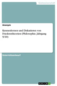 Kennenlernen und Diskutieren von Friedenstheorien_cover