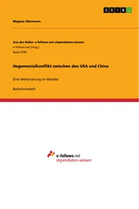 Hegemonialkonflikt zwischen den USA und China_cover