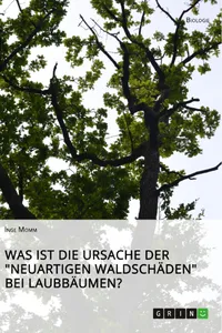 Was ist die Ursache der "Neuartigen Waldschäden" bei Laubbäumen?