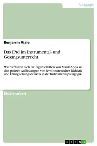 Das iPad im Instrumental- und Gesangsunterricht_cover
