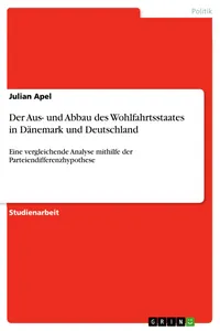 Der Aus- und Abbau des Wohlfahrtsstaates in Dänemark und Deutschland_cover