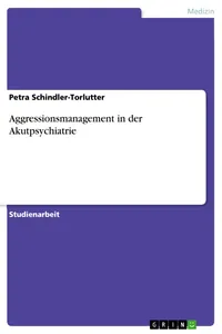 Aggressionsmanagement in der Akutpsychiatrie_cover