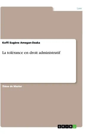 La tolérance en droit administratif