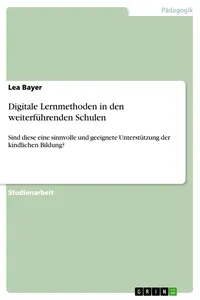 Digitale Lernmethoden in den weiterführenden Schulen_cover