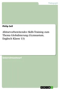 Abiturvorbereitendes Skills Training zum Thema Globalisierung_cover