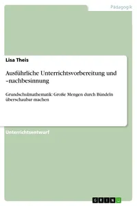 Ausführliche Unterrichtsvorbereitung und –nachbesinnung_cover