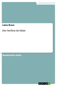 Das Sterben im Islam_cover
