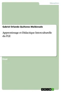 Apprentissage et Didactique Interculturelle du FLE_cover