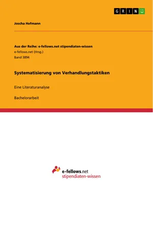 Systematisierung von Verhandlungstaktiken