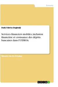 Services financiers mobiles, inclusion financière et croissance des dépôts bancaires dans l'UEMOA_cover