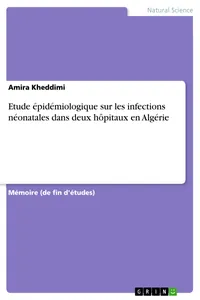 Etude épidémiologique sur les infections néonatales dans deux hôpitaux en Algérie_cover