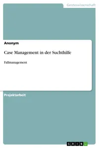 Case Management in der Suchthilfe_cover