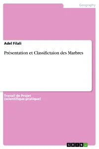Présentation et Classifictaion des Marbres_cover