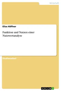 Funktion und Nutzen einer Nutzwertanalyse_cover