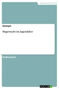 Magersucht im Jugendalter_cover