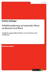 Politikformulierung auf nationaler Ebene im Bereich Food Waste_cover