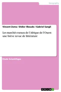 Les marchés ruraux de l’Afrique de l’Ouest: une brève revue de littérature