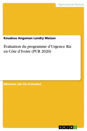 Évaluation du programme d'Urgence Riz en Côte d'Ivoire (PUR 2020)