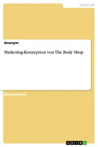 Marketing-Konzeption von The Body Shop_cover