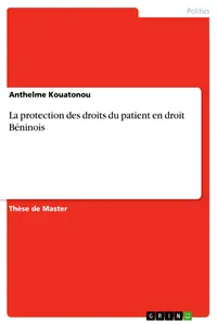 La protection des droits du patient en droit Béninois_cover