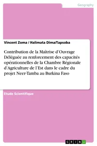 Contribution de la Maîtrise d’Ouvrage Déléguée au renforcement des capacités opérationnelles de la Chambre Régionale d’Agriculture de l’Est dans le cadre du projet Neer-Tamba au Burkina Faso