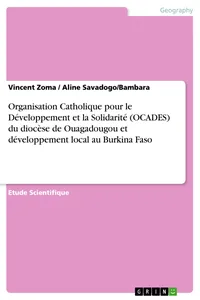 Organisation Catholique pour le Développement et la Solidarit du diocèse de Ouagadougou et développement local au Burkina Faso_cover