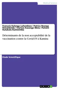 Déterminants de la non acceptabilité de la vaccination contre la Covid-19 à Kamina_cover