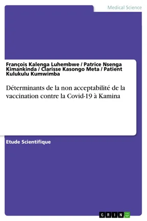 Déterminants de la non acceptabilité de la vaccination contre la Covid-19 à Kamina