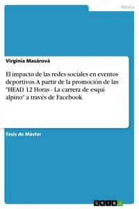 El impacto de las redes sociales en eventos deportivos. A partir de la promoción de las "HEAD 12 Horas - La carrera de esquí alpino" a través de Facebook_cover