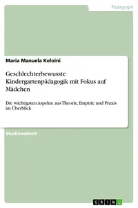 Geschlechterbewusste Kindergartenpädagogik mit Fokus auf Mädchen_cover