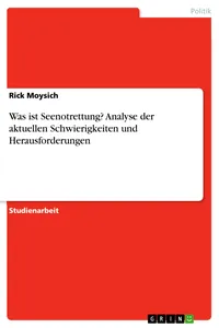Was ist Seenotrettung? Analyse der aktuellen Schwierigkeiten und Herausforderungen_cover