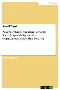 Zusammenhänge zwischen Corporate Social Responsibility und dem Organizational Citizenship Behavior_cover