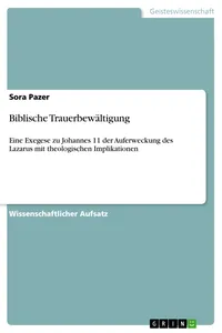 Biblische Trauerbewältigung