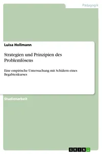 Strategien und Prinzipien des Problemlösens_cover