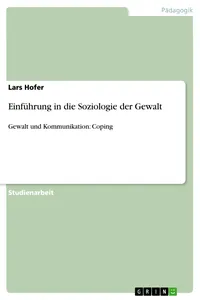 Einführung in die Soziologie der Gewalt_cover