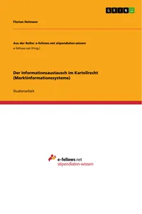 Der Informationsaustausch im Kartellrecht_cover