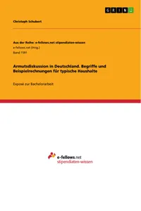 Armutsdiskussion in Deutschland. Begriffe und Beispielrechnungen für typische Haushalte_cover