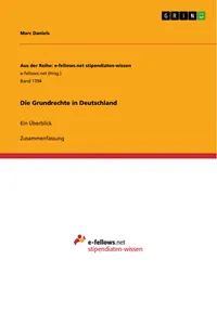Die Grundrechte in Deutschland_cover