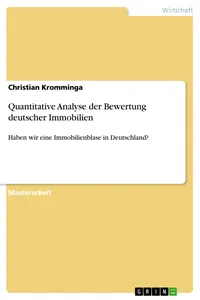 Quantitative Analyse der Bewertung deutscher Immobilien_cover