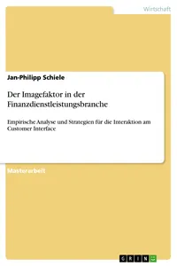 Der Imagefaktor in der Finanzdienstleistungsbranche_cover