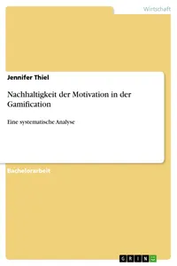 Nachhaltigkeit der Motivation in der Gamification_cover