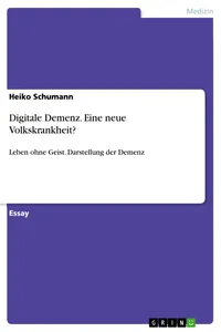 Digitale Demenz. Eine neue Volkskrankheit?_cover