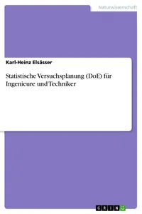 Statistische Versuchsplanung für Ingenieure und Techniker_cover