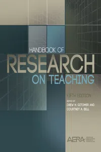 Handbook of Research on Teaching_cover