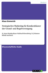 Strategisches Marketing für Krankenhäuser der Grund- und Regelversorgung_cover
