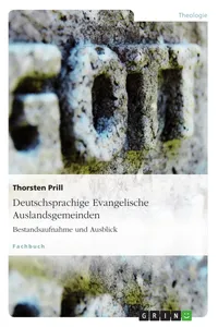 Deutschsprachige Evangelische Auslandsgemeinden. Bestandsaufnahme und Ausblick_cover