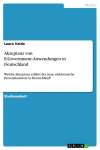 Akzeptanz von E-Government-Anwendungen in Deutschland_cover