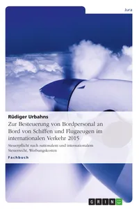 Zur Besteuerung von Bordpersonal an Bord von Schiffen und Flugzeugen im internationalen Verkehr 2015_cover